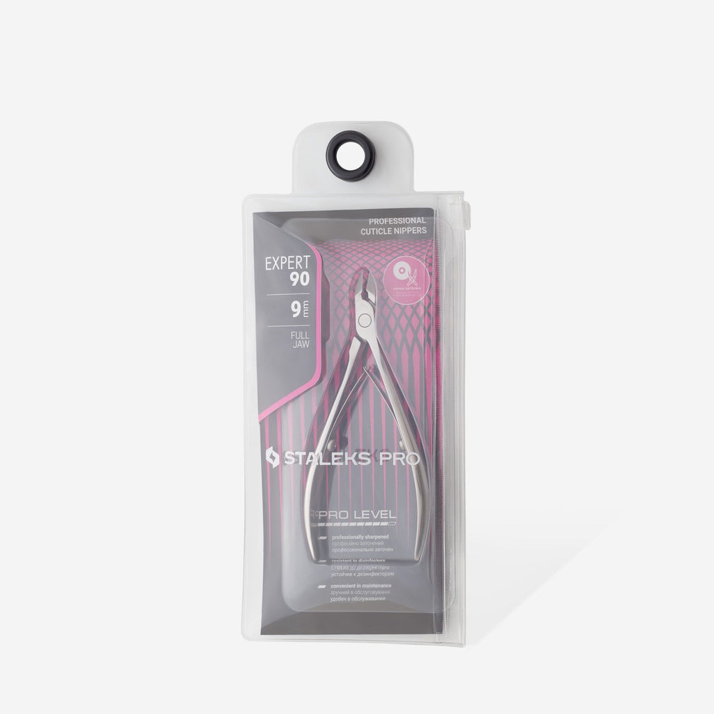 Staleks Pro EXPERT Professional Cuticle Manicure Nippers 90 9 mm NE-90-9