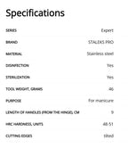 Staleks Pro EXPERT Professional Cuticle Manicure Nippers 91 7 mm NE-91-7