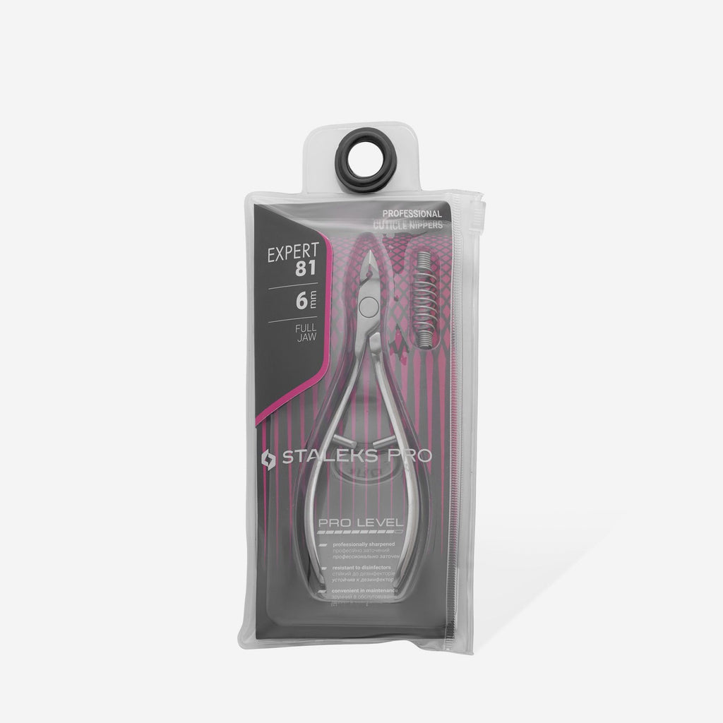 Staleks Pro EXPERT Professional Cuticle Manicure Nippers 81 6 mm NE-81-6
