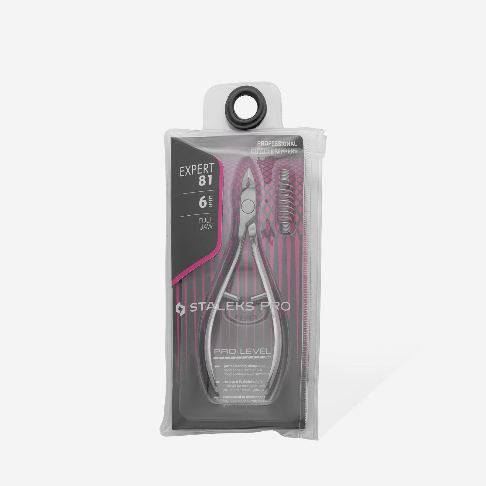 Staleks Pro EXPERT Professional Cuticle Manicure Nippers 81 6 mm NE-81-6