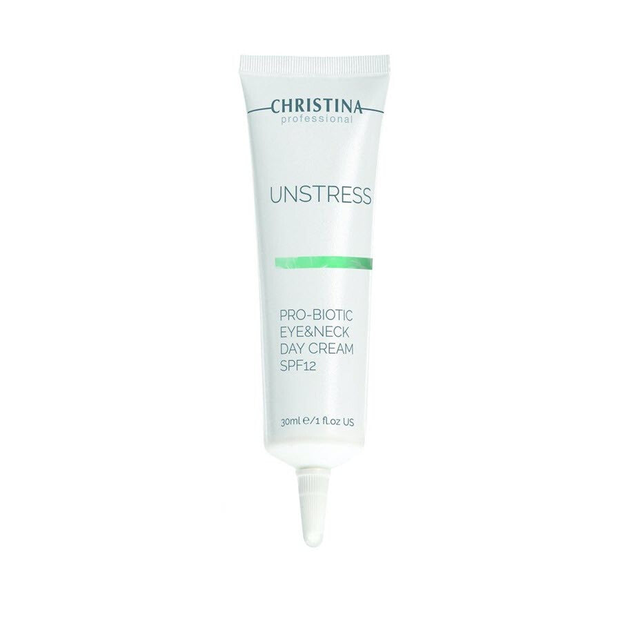 Christina Unstress Pro-Biotic Eye & Neck Day Cream Spf 12 30ml / 1oz