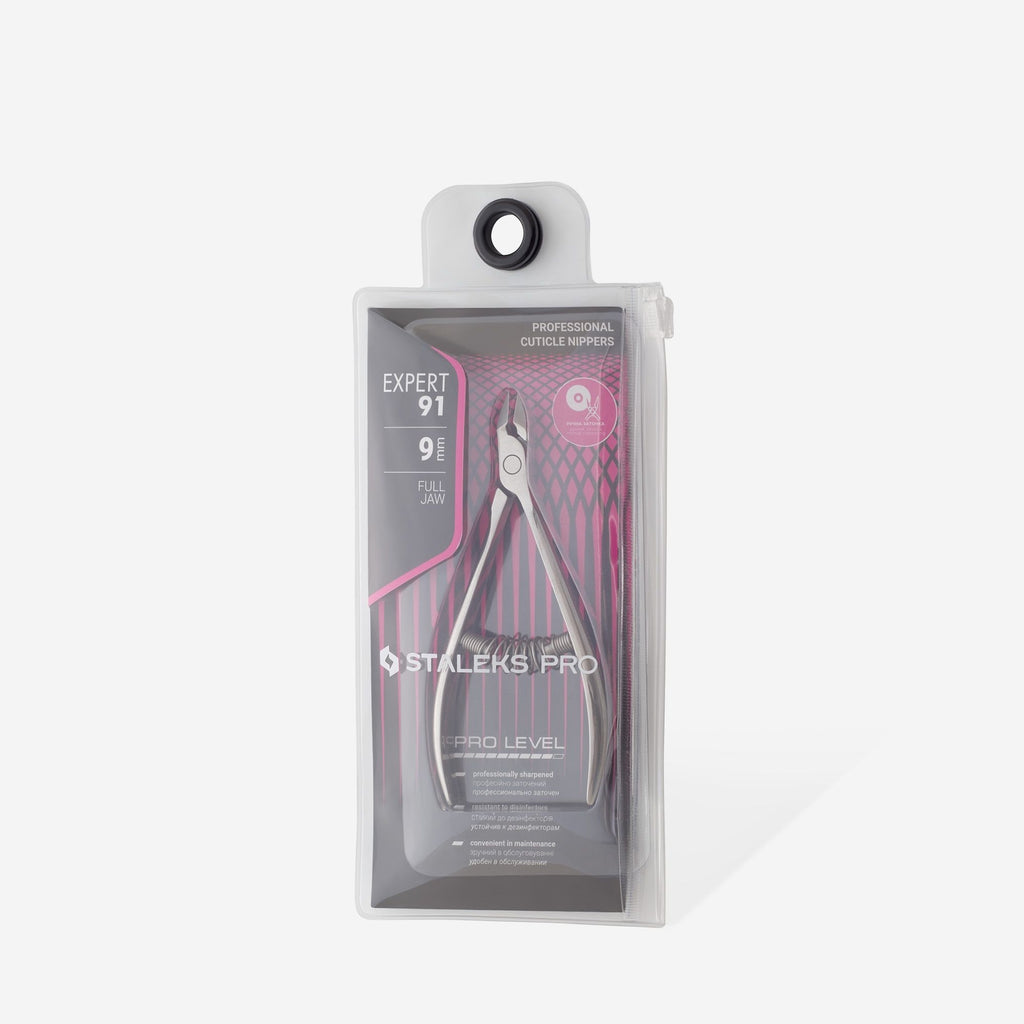 Staleks Pro EXPERT Professional Cuticle Manicure Nippers 91 9 mm NE-91-9
