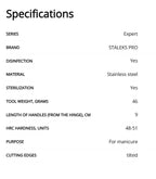 Staleks Pro EXPERT Professional Cuticle Manicure Nippers 90 7 mm NE-90-7