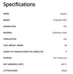 Staleks Pro EXPERT Professional Cuticle Manicure Nippers 90 9 mm NE-90-9