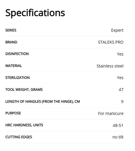 Staleks Pro EXPERT Professional Cuticle Manicure Nippers 10 9 mm NE-10-9