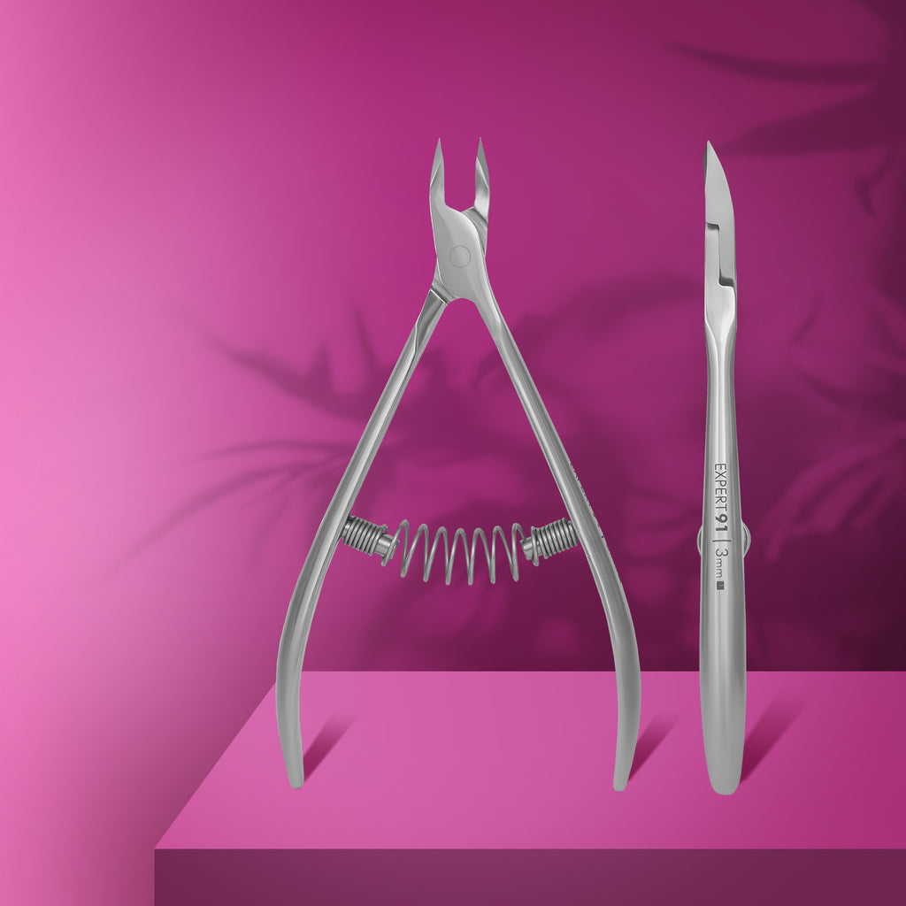 Staleks Pro EXPERT Professional Cuticle Manicure Nippers 91 3 mm NE-91-3