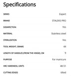 Staleks Pro EXPERT Professional Cuticle Manicure Nippers 100 7 mm NE-100-7